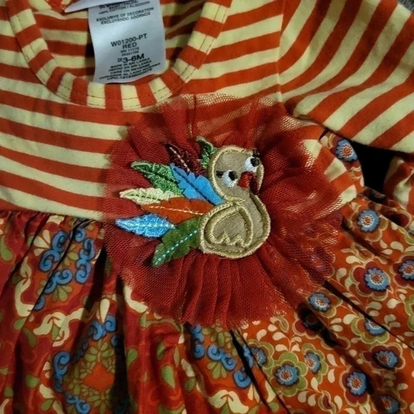 Bonnie Baby Size 3-6m turkey design dress - Picture 5 of 5